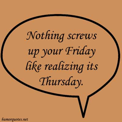 thursday funny quotes