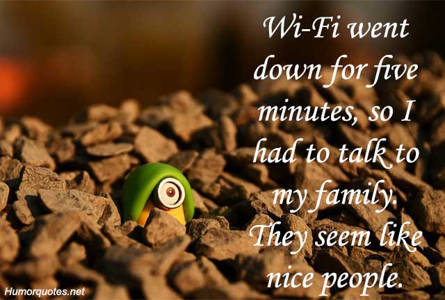 wi-fi went down for five minitues