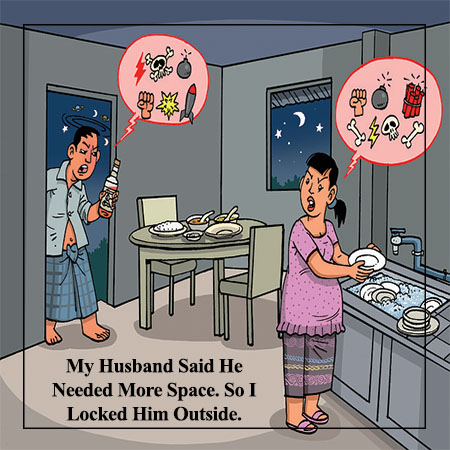 Husband wife funny status